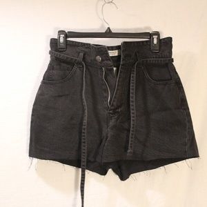 Forever 21 High Waisted Tie Shorts